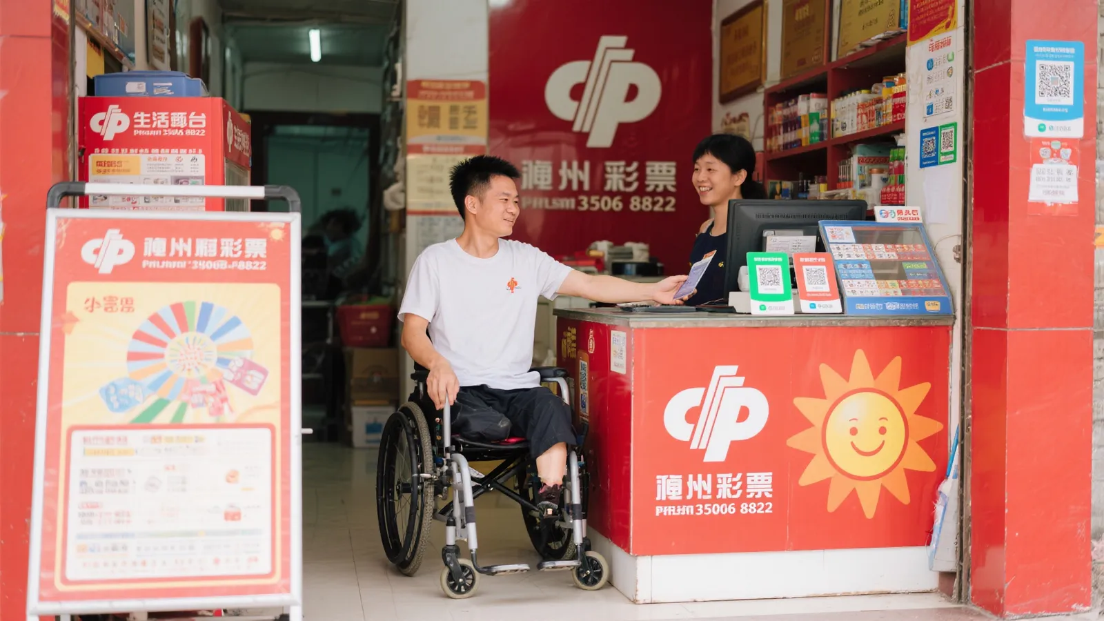 身残志坚绘梦彩虹 向阳而行光耀征途——漳州福彩35068482销售员小李的故事