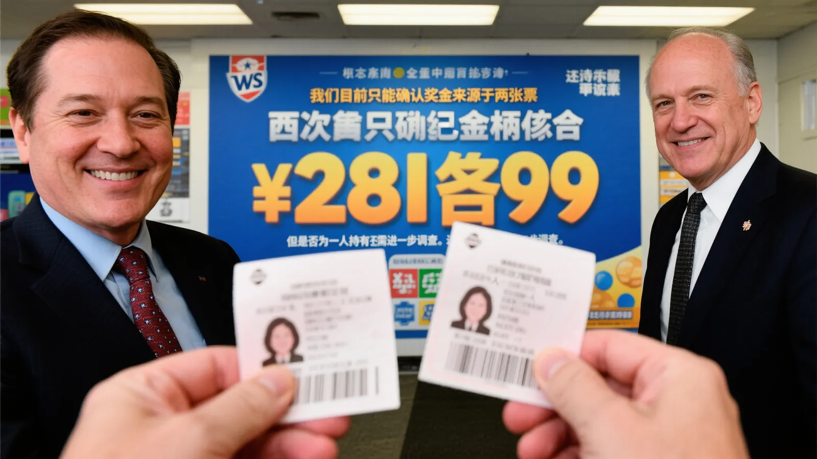 28亿巨奖震撼出炉！官方：两张彩票，未知是否同一人中奖