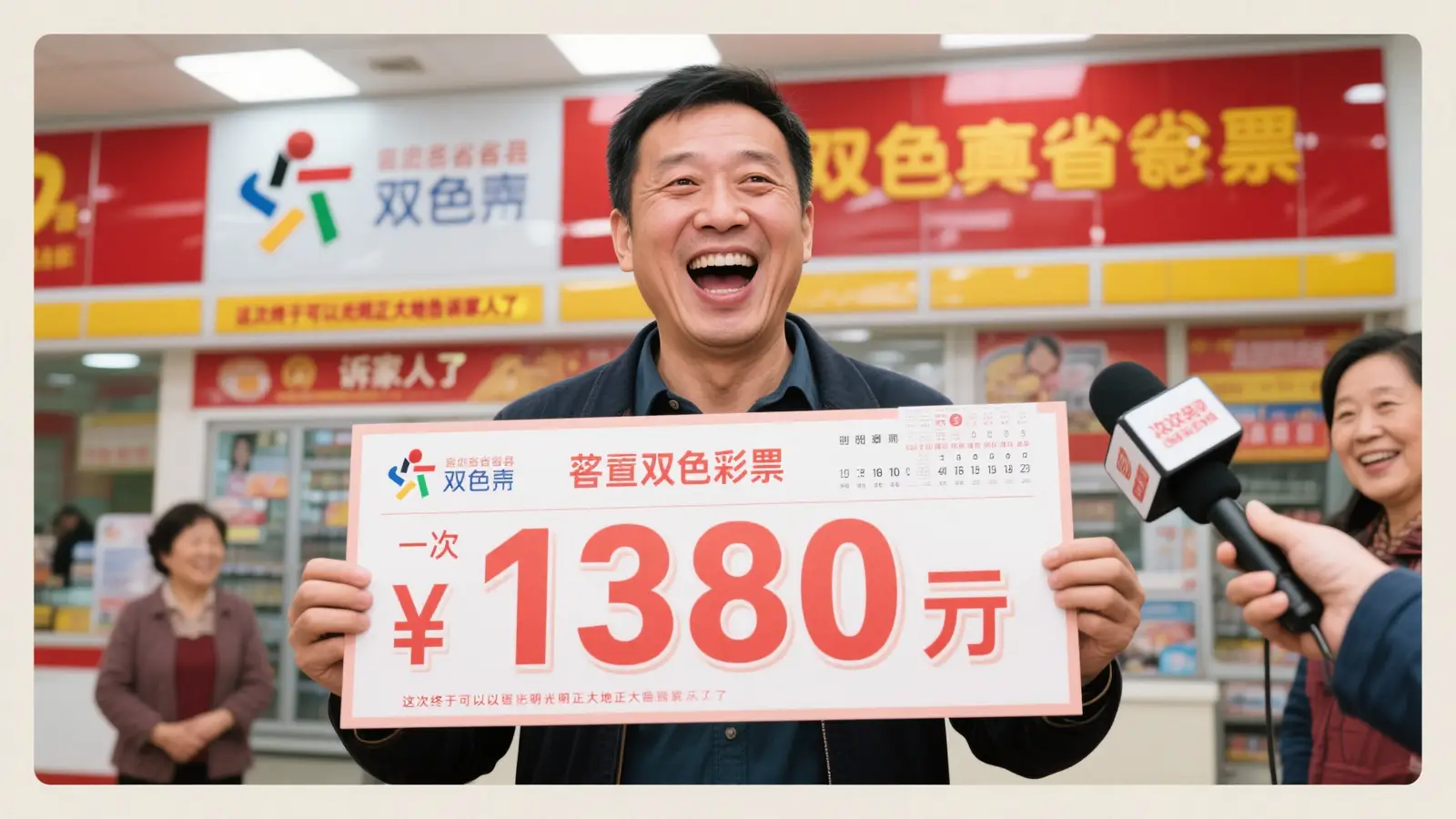 男子中双色球1380万 6年前因惧内藏票错失641万