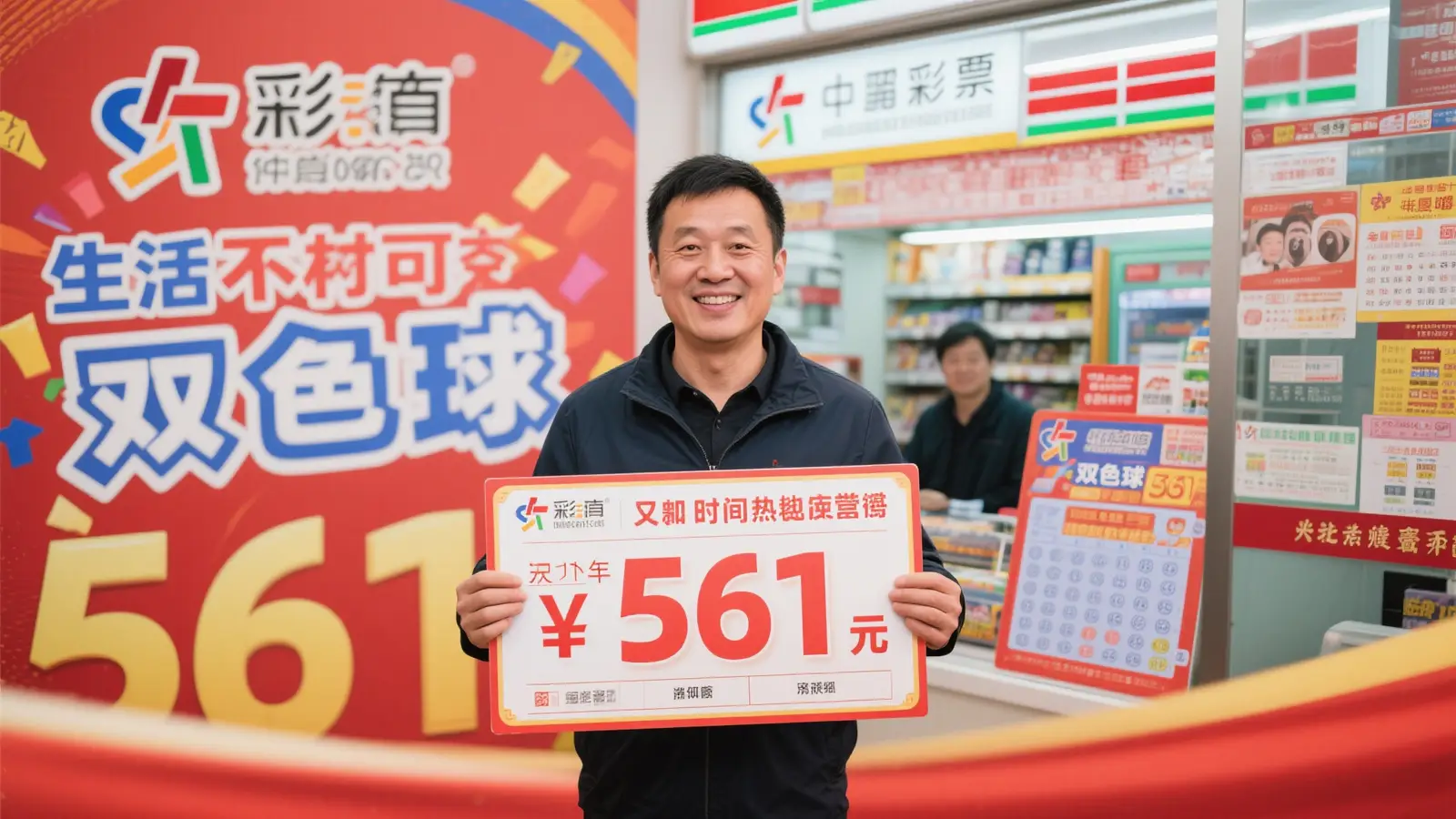 男子购彩仅半月喜获双色球561万：惊叹中奖速度太快！