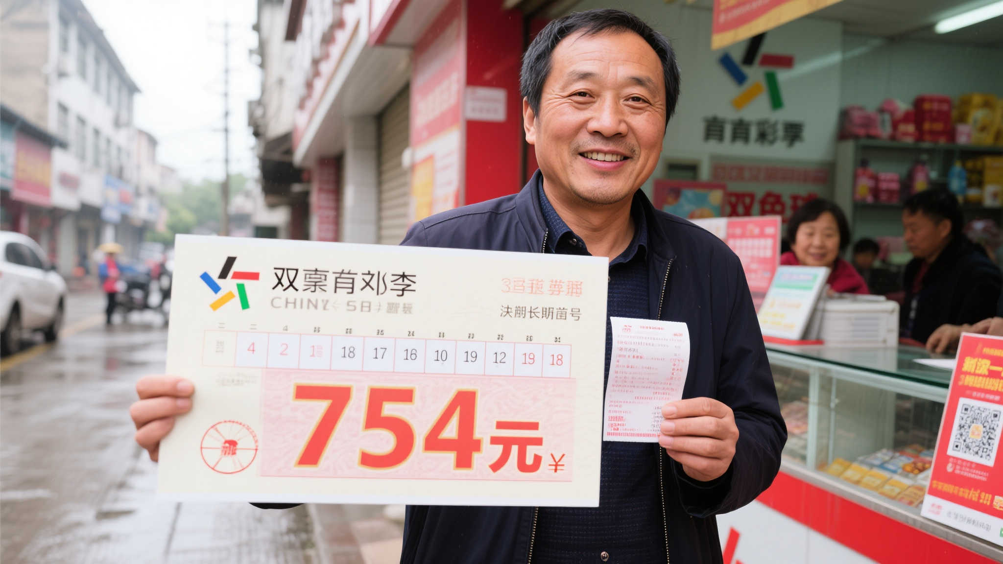 老彩民3年坚守号码终获双色球754万大奖，仍选择继续工作
