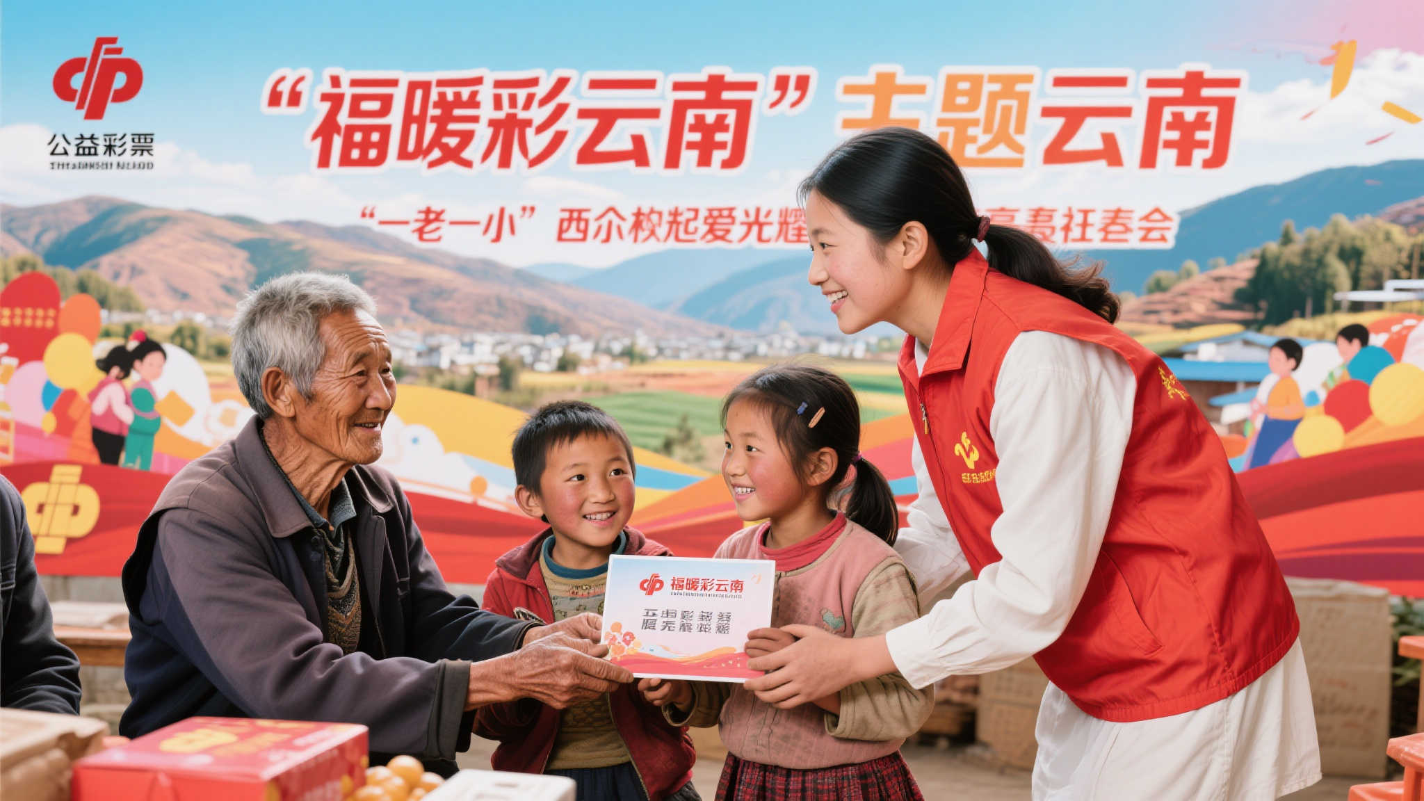 福暖彩云南 公益福彩呵护一老一小